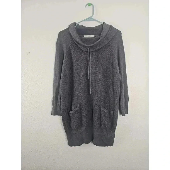 LOFT Sweaters - LOFT Cowl Neck Gray Pullover Womens Sweater Large